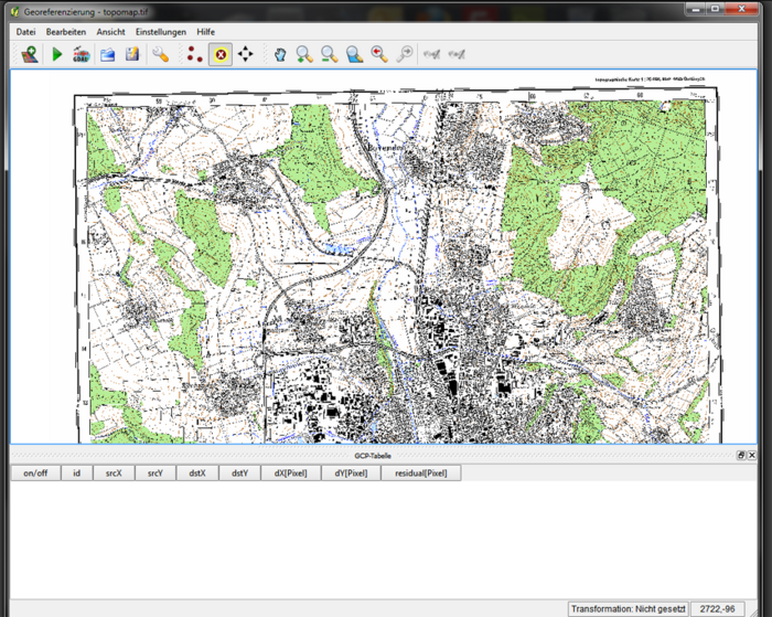 Georeferencing A Topographic Map Using Qgis Open Gis Kenya 1580